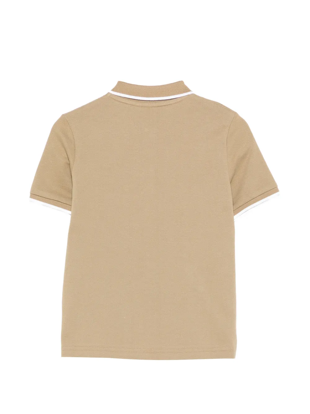  Boss Kidswear Contrasting-trim Polo Shirt - Neutrals 