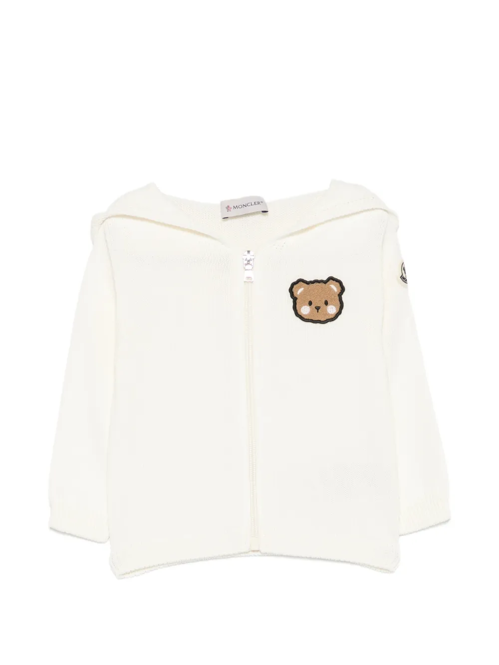 Moncler Enfant Vest met beerapplicatie Beige
