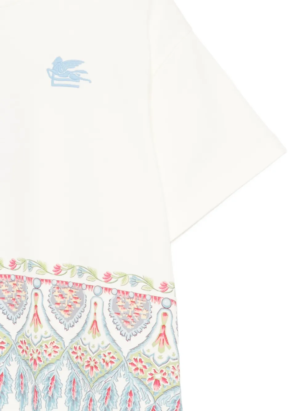  Etro Kids Logo-embroidered T-shirt - Neutrals 