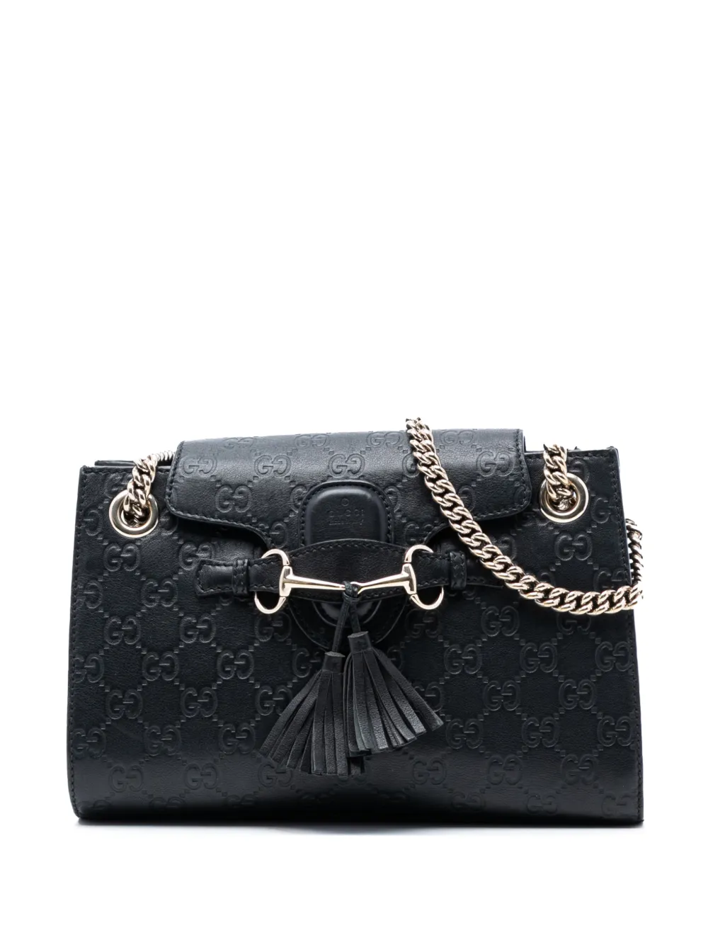 Gucci Pre-Owned 2016-2026 Small Guccissima Emily shoulder bag - Nero