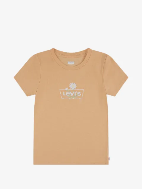 Levi's Kids flower-embroidered T-shirt