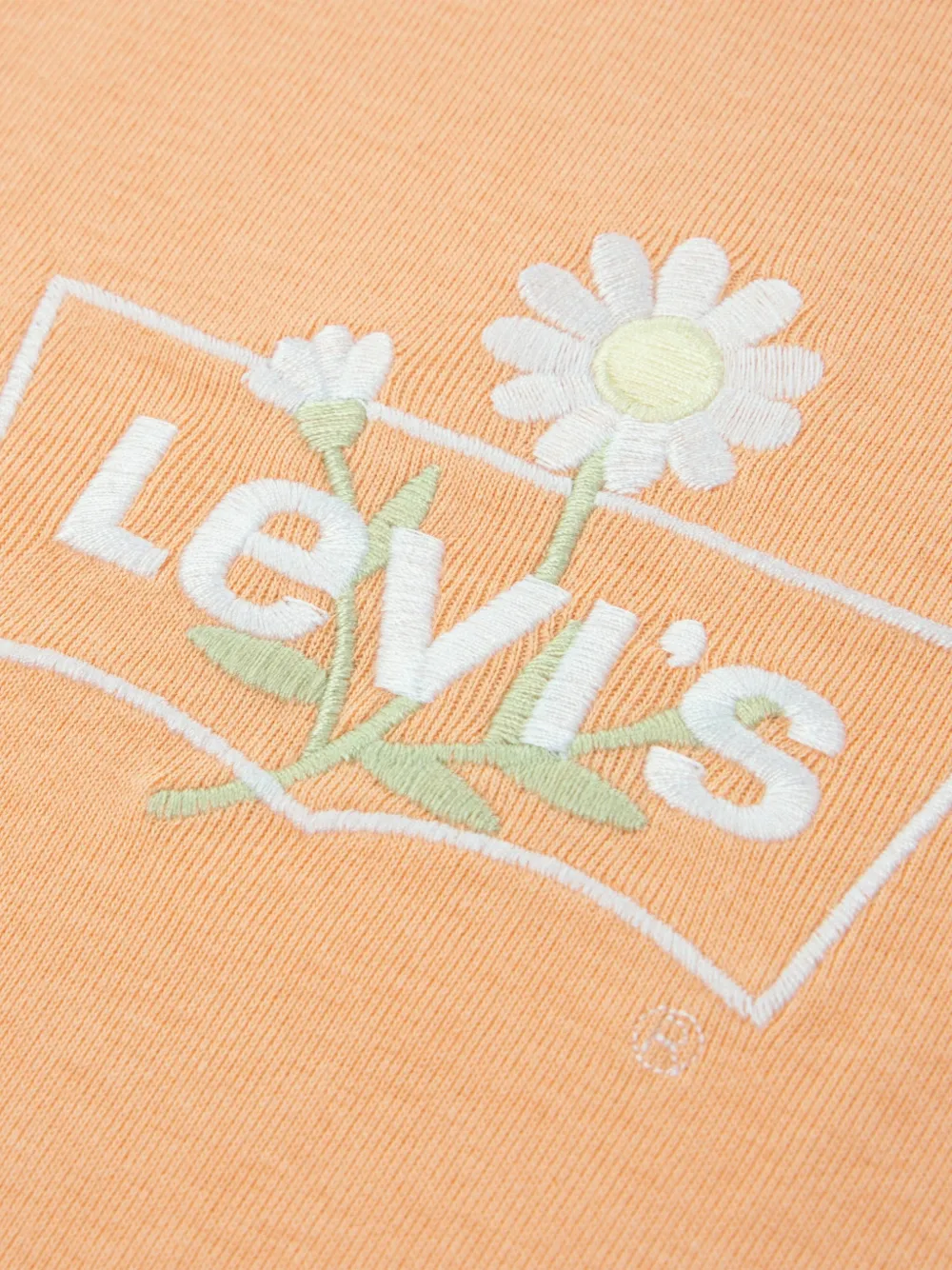  Levi's Kids Flower-embroidered T-shirt - Orange 