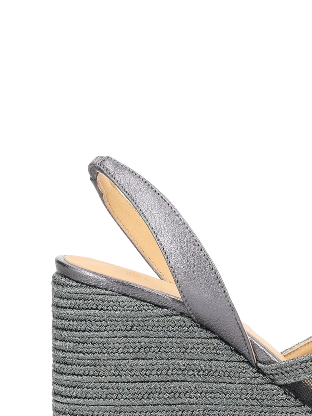 Castañer Betty leren espadrilles Grijs