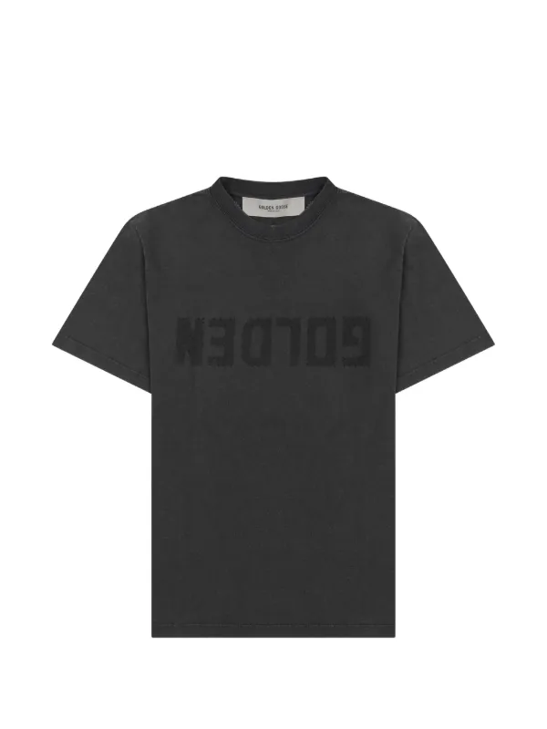 Golden Goose Logo-patch T-shirt in Grey