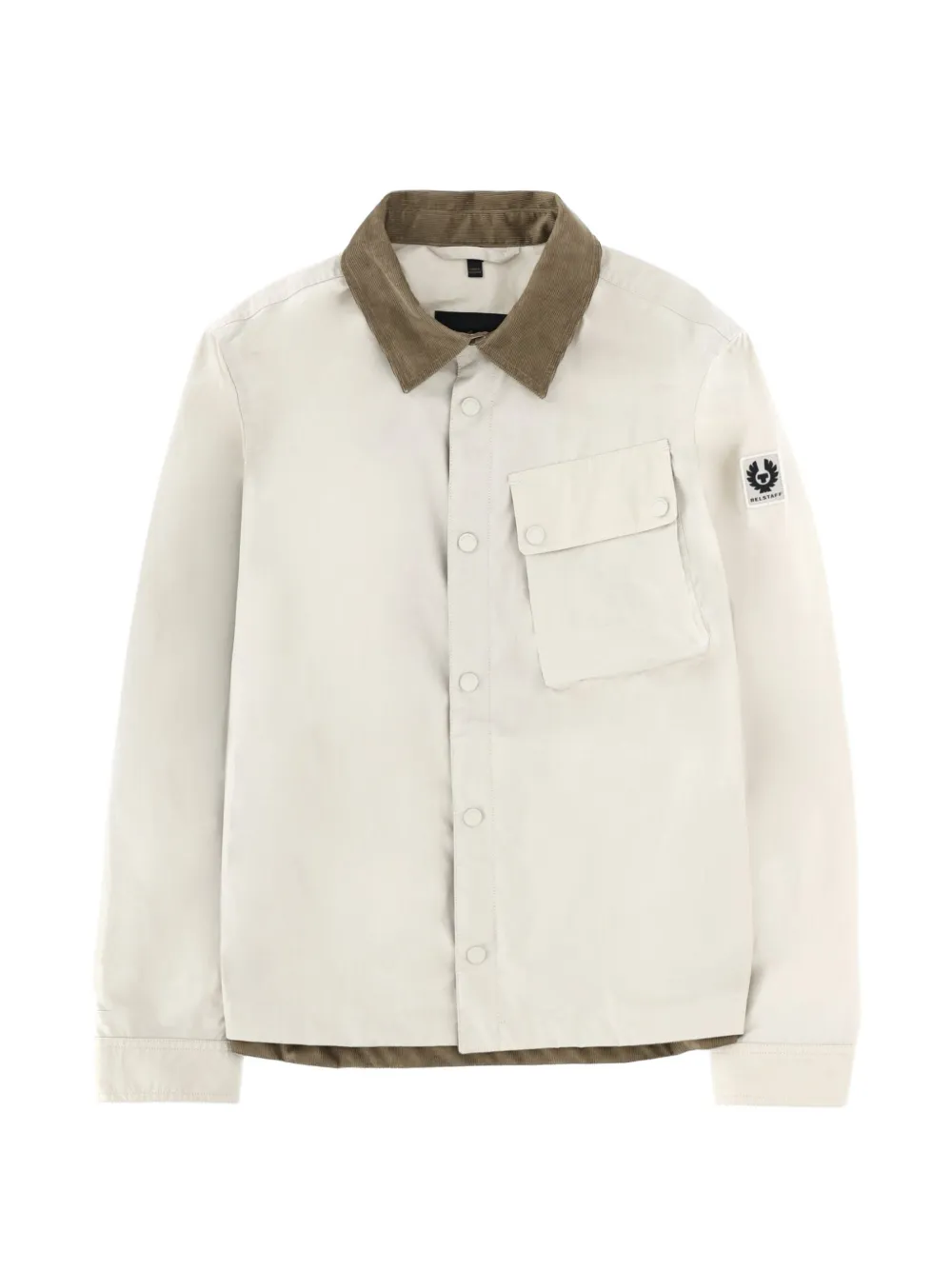 Belstaff Ground corduroy-collar cotton jacket - Nude