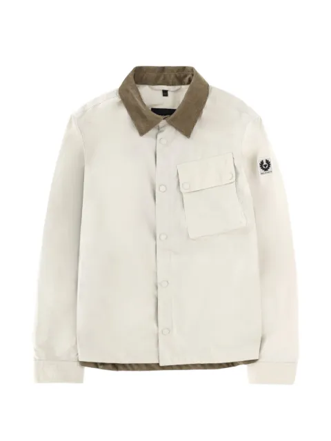 Belstaff Ground corduroy-collar cotton jacket