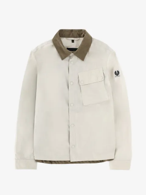 Belstaff Ground corduroy-collar cotton jacket