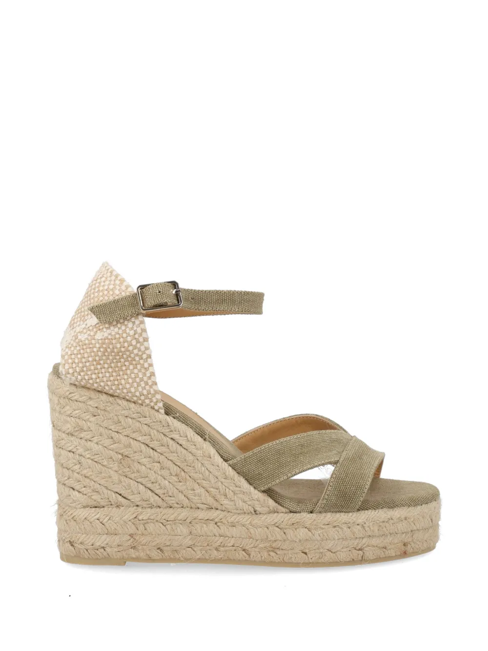 Castañer Bruna ankle-strap wedge espadrilles - Verde