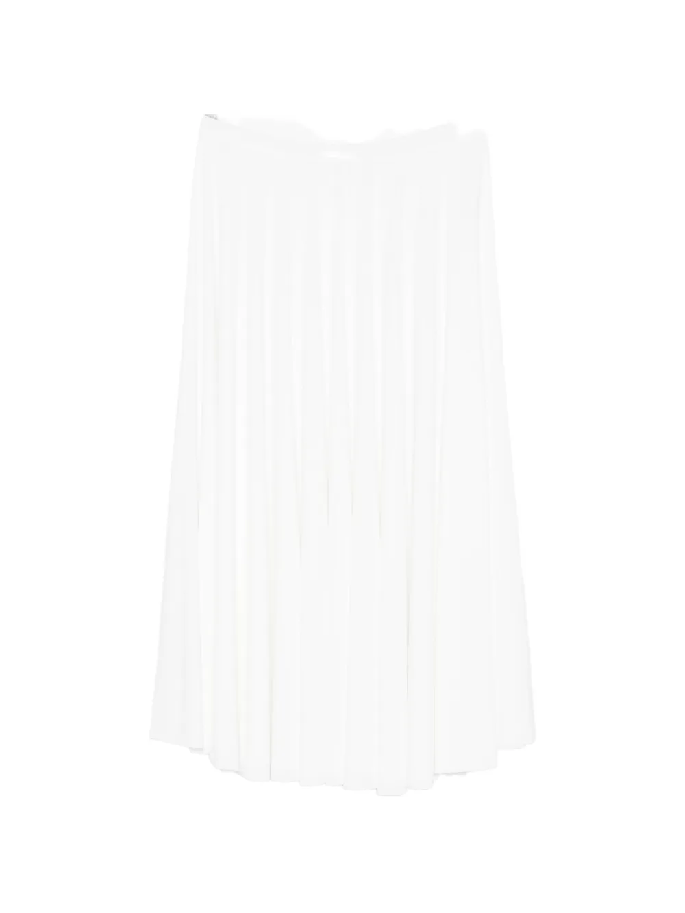 Norma Kamali draped midi skirt - Bianco