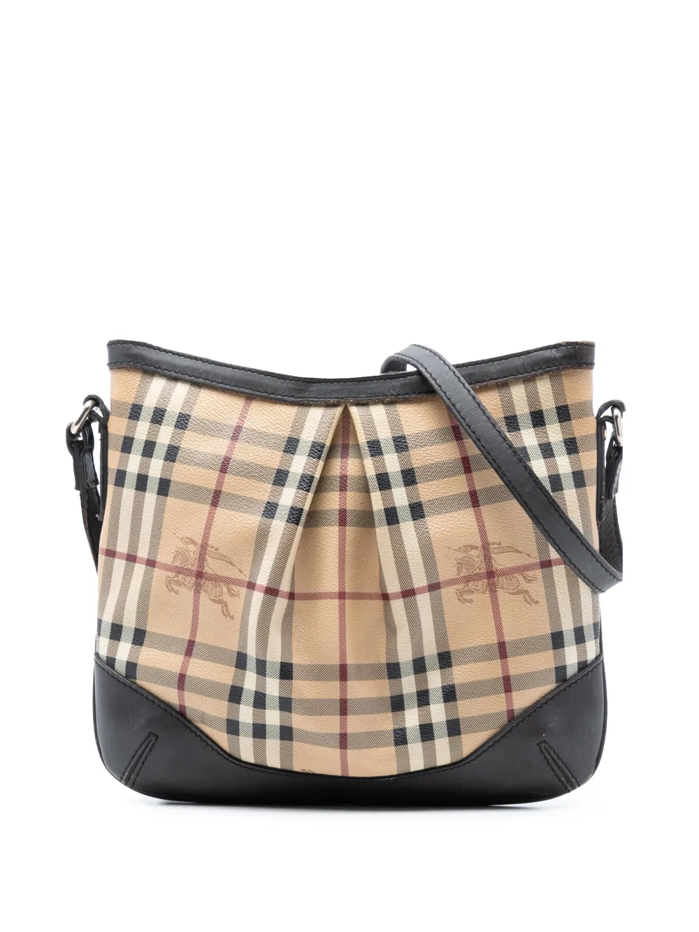 Burberry Pre-Owned Borsa a tracolla Hartham in tela cerata con motivo House Check 2000-2017 - Marrone