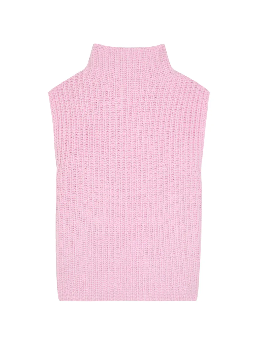 Lisa Yang roll-neck knitted bib - Rosa