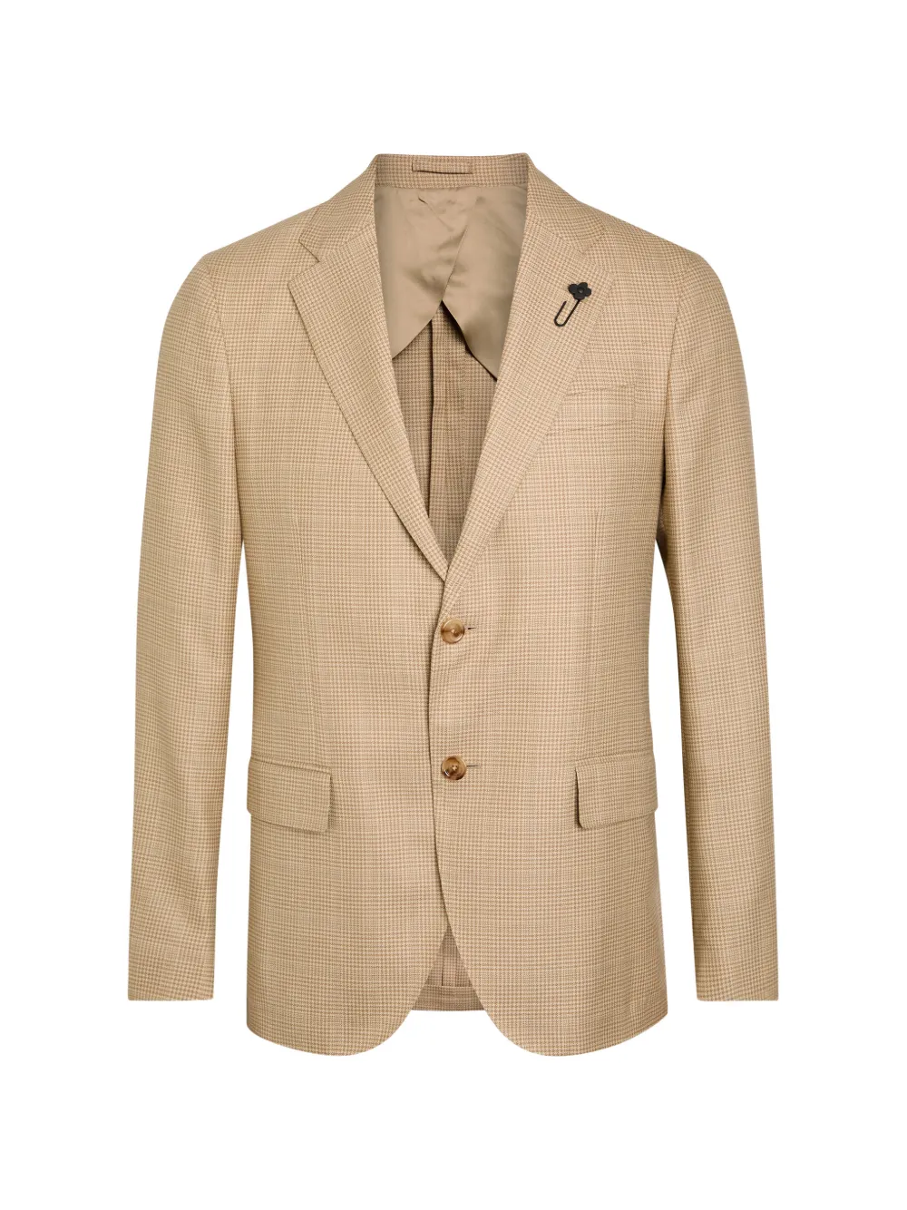 Lardini check-pin blazer - Toni neutri