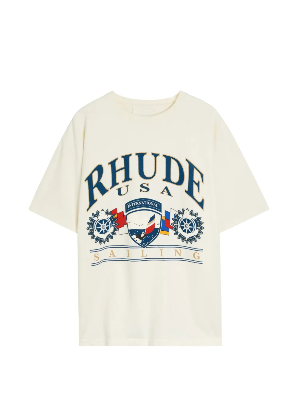 RHUDE sailing graphic T-shirt - Bianco