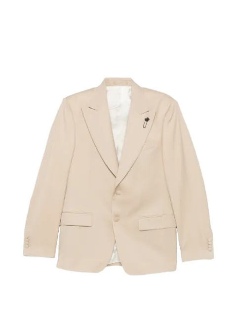 Lardini flower-pin blazer