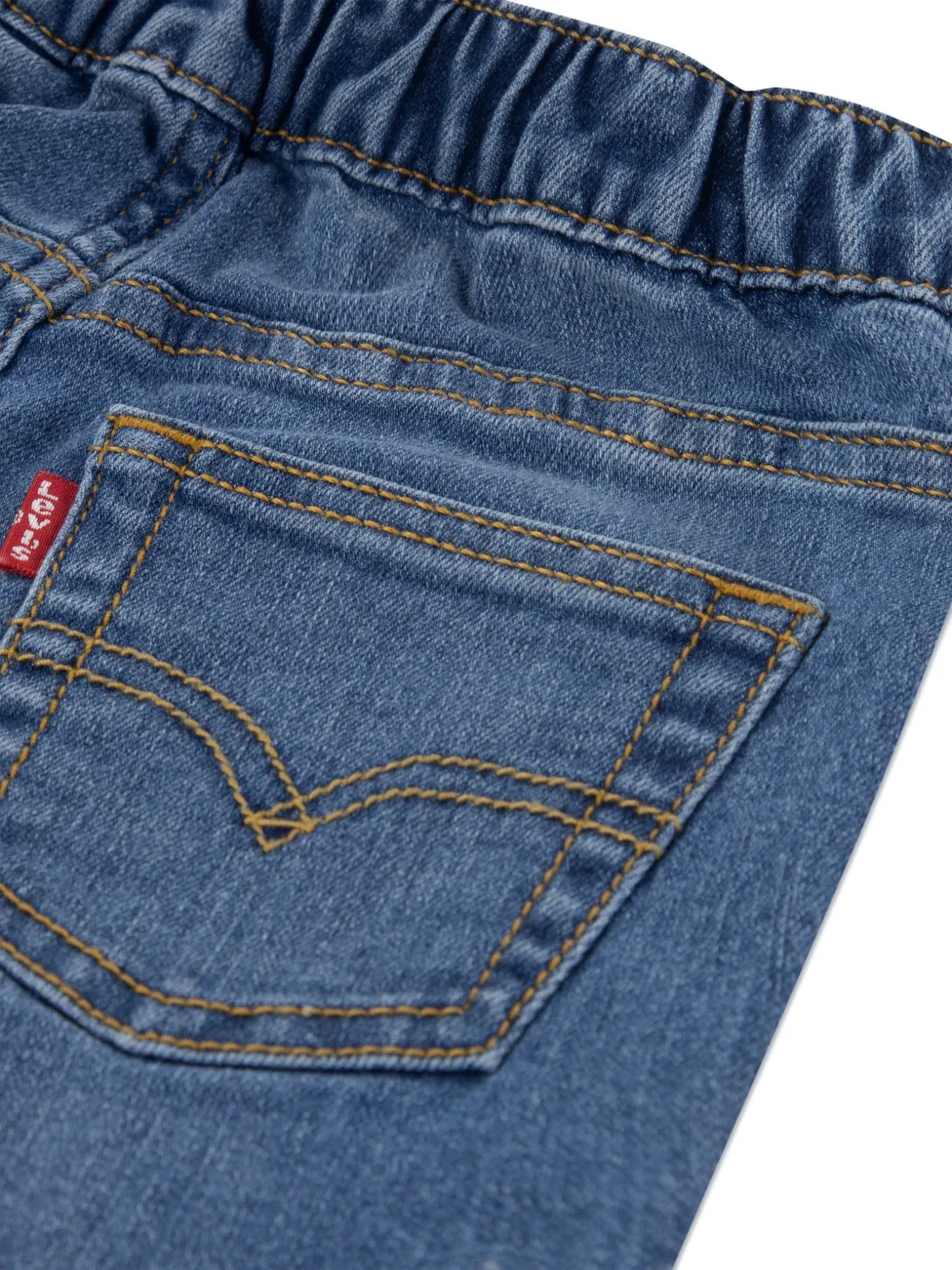  Levi's Kids Logo-print Denim Shorts Set - Red 