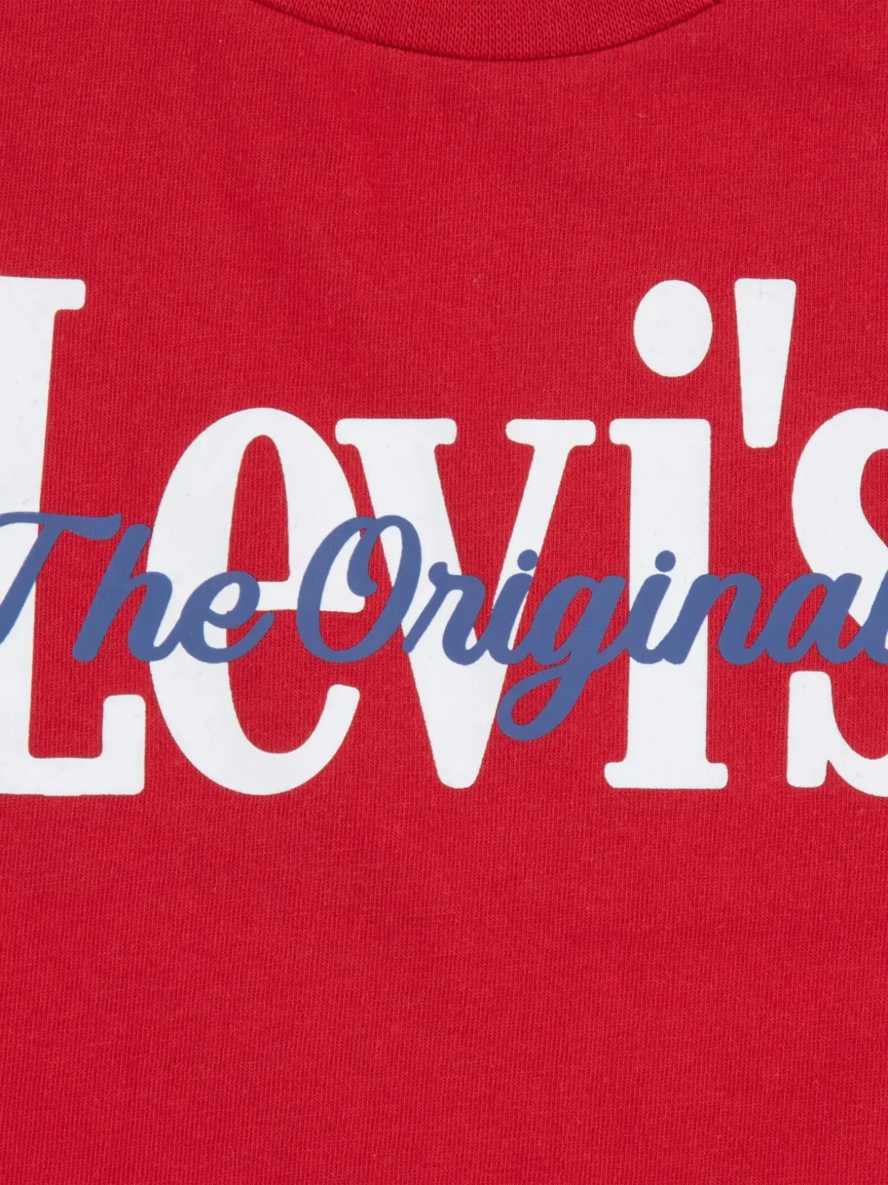 Levi's Kids Spijkershorts met logoprint Rood