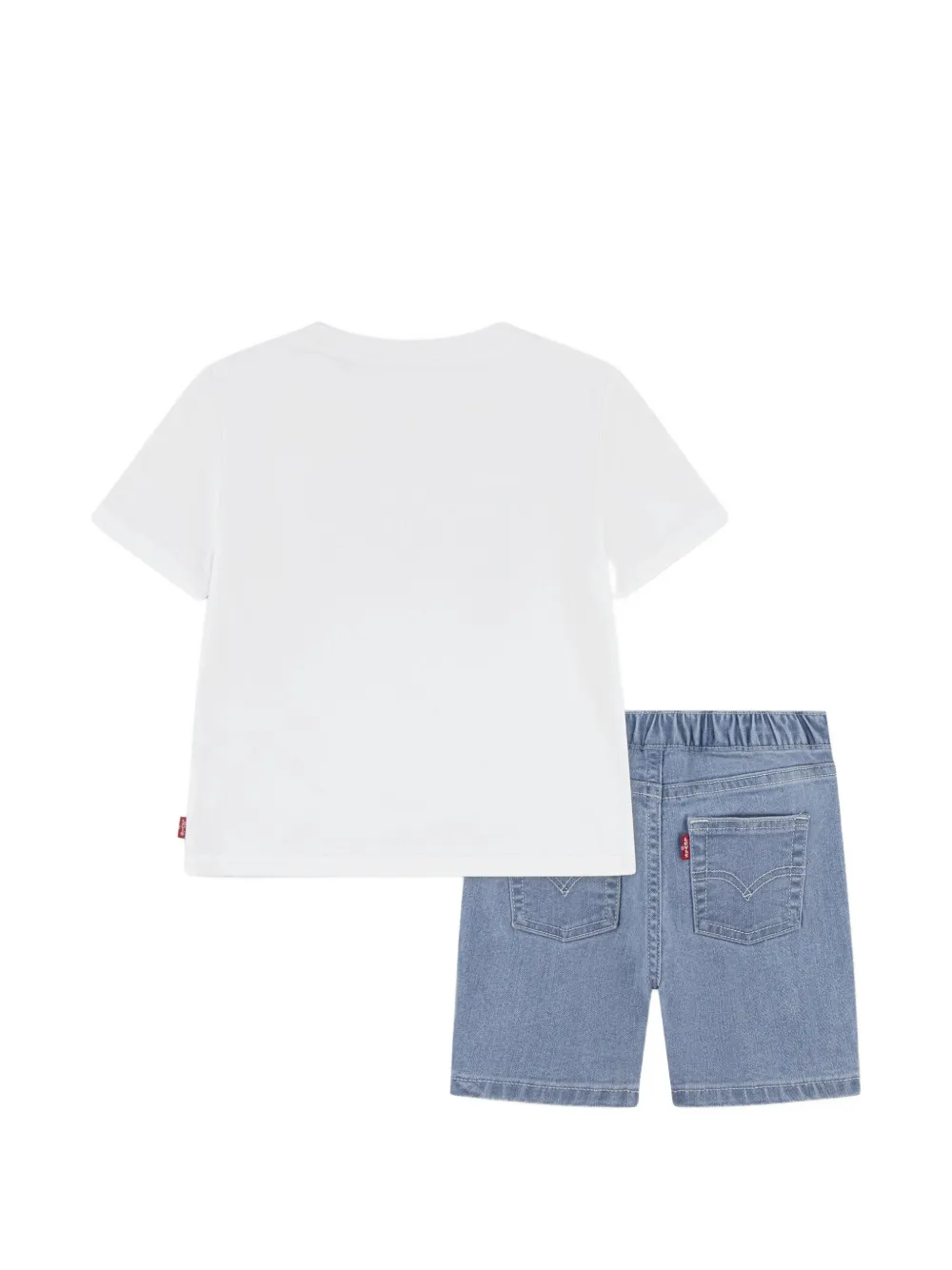  Levi's Kids Logo-print Shorts Set - Blue 