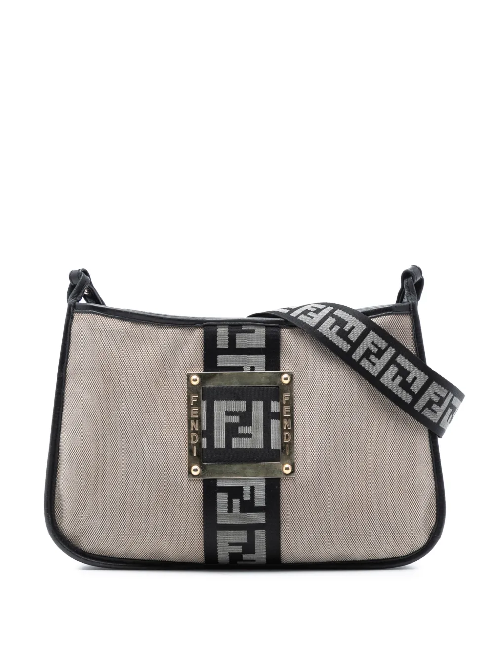Fendi Pre-Owned 2000-2010 Canvas Zucca crossbody bag - Marrone
