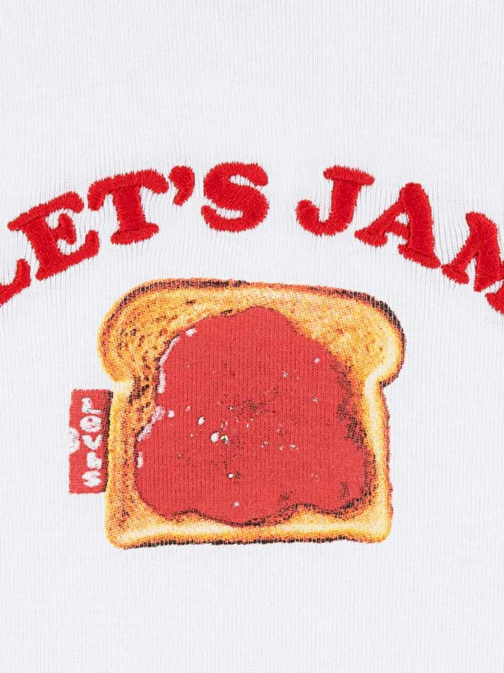 Levi's Kids Let's Jam T-shirt met grafische print Wit