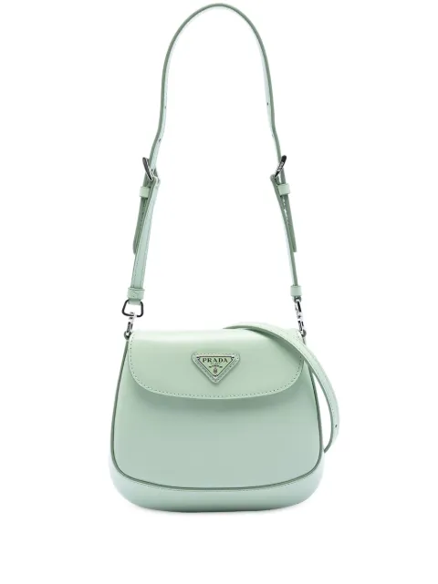 Prada Pre-Owned 2021-2025 Mini Brushed Leather Cleo Flap crossbody bag