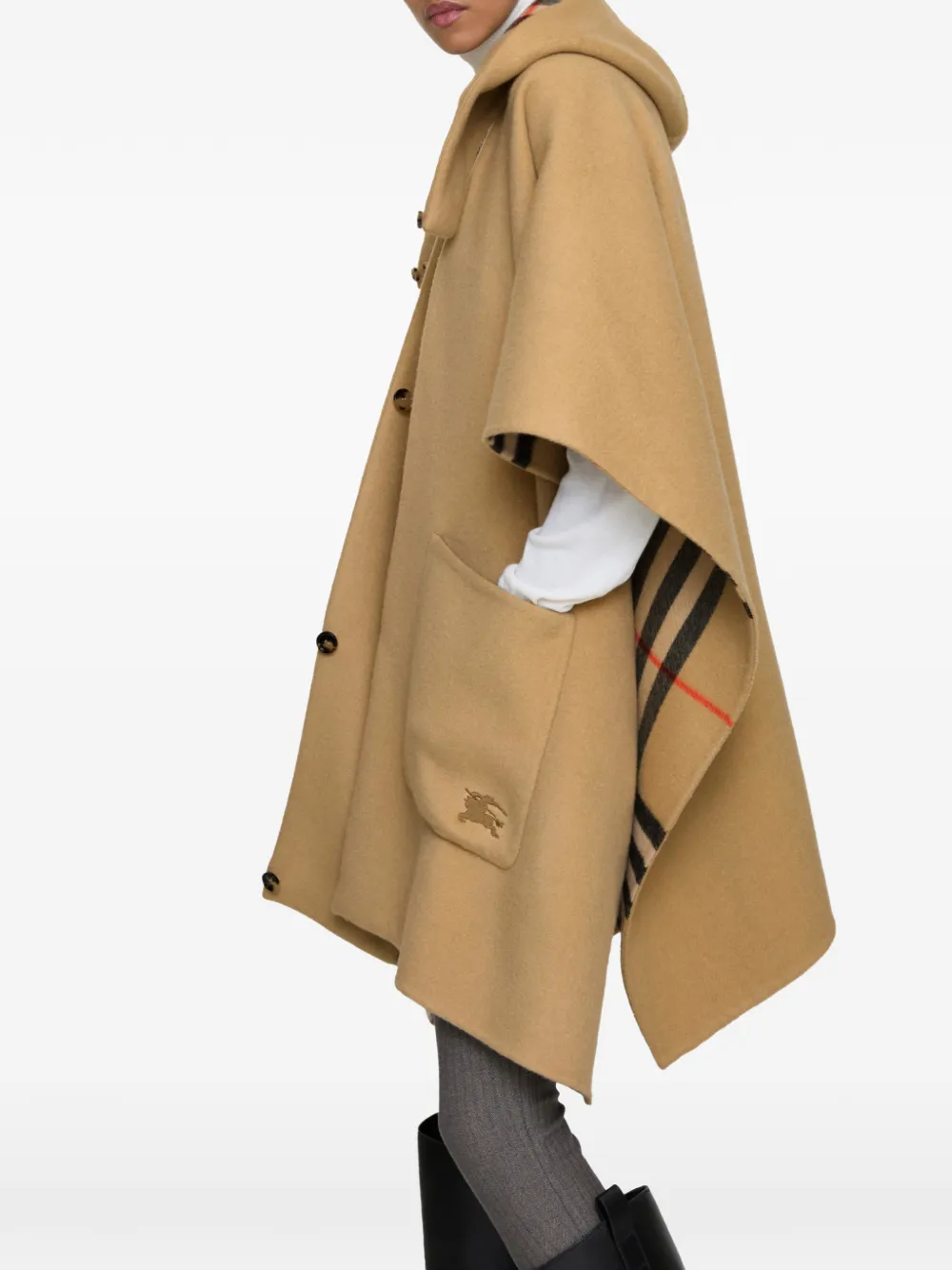  Burberry Mantella Reversibile - Toni Neutri 