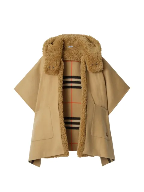 Burberry capa de cachemira reversible con motivo de cuadros