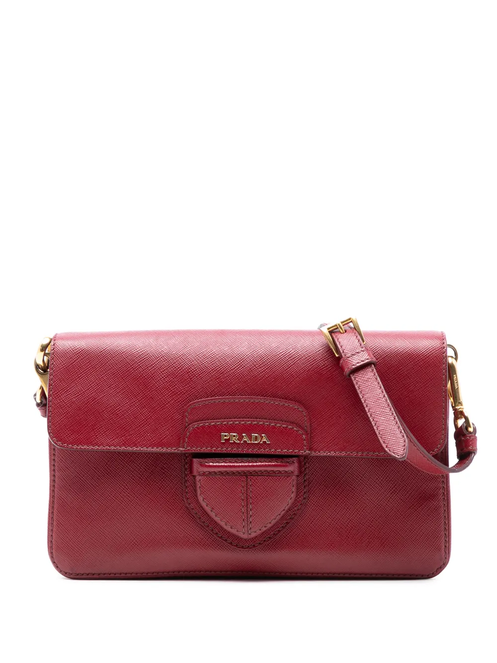 Prada Pre-Owned Borsa a tracolla in pelle Saffiano 2013-2025 - Rosso