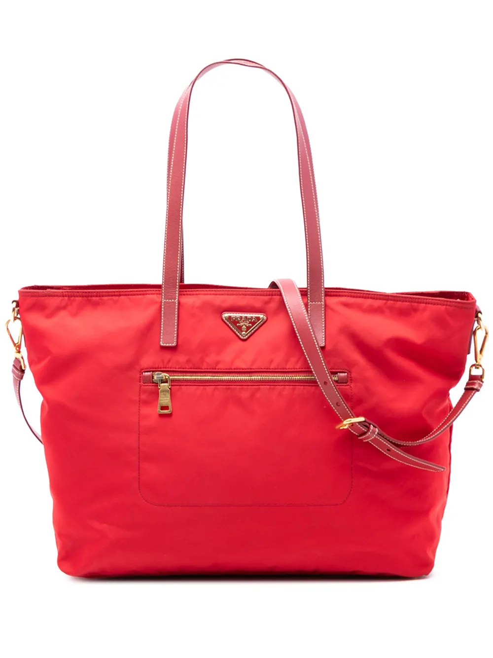 Prada Pre-Owned 2013-2025 Tessuto satchel - Rosso