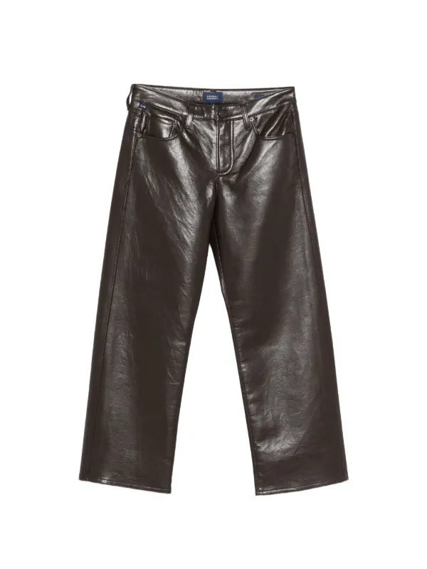 Citizens of Humanity Straight Trousers in Brown
