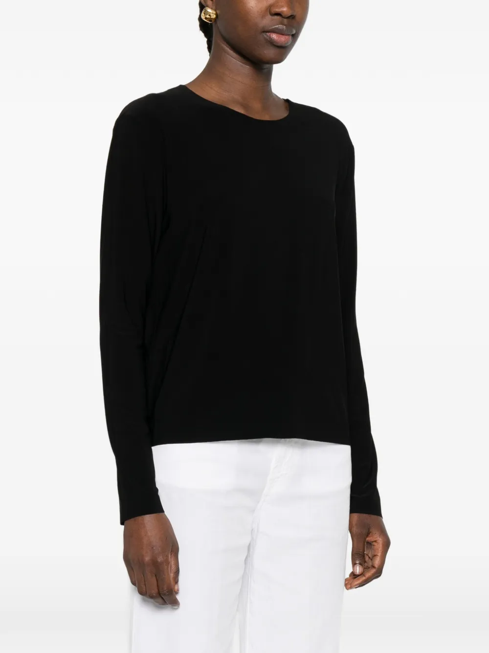 Norma Kamali T-shirt met lange mouwen Zwart