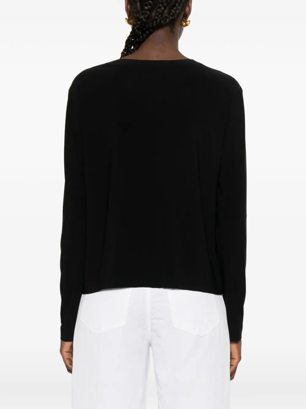 Norma Kamali T-shirt met lange mouwen Zwart