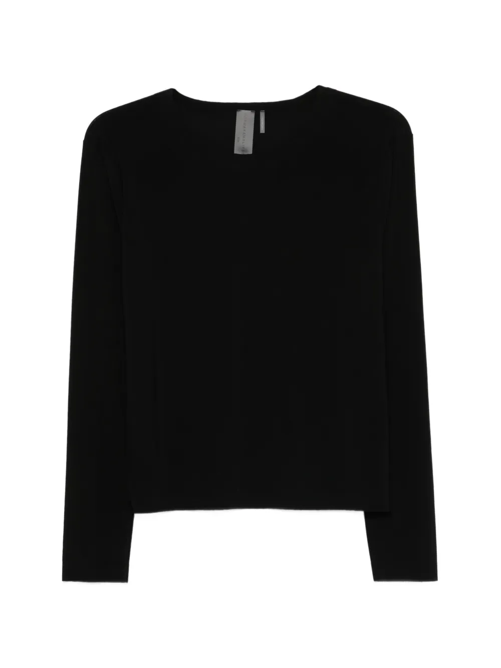 Norma Kamali long-sleeve T-shirt - Schwarz