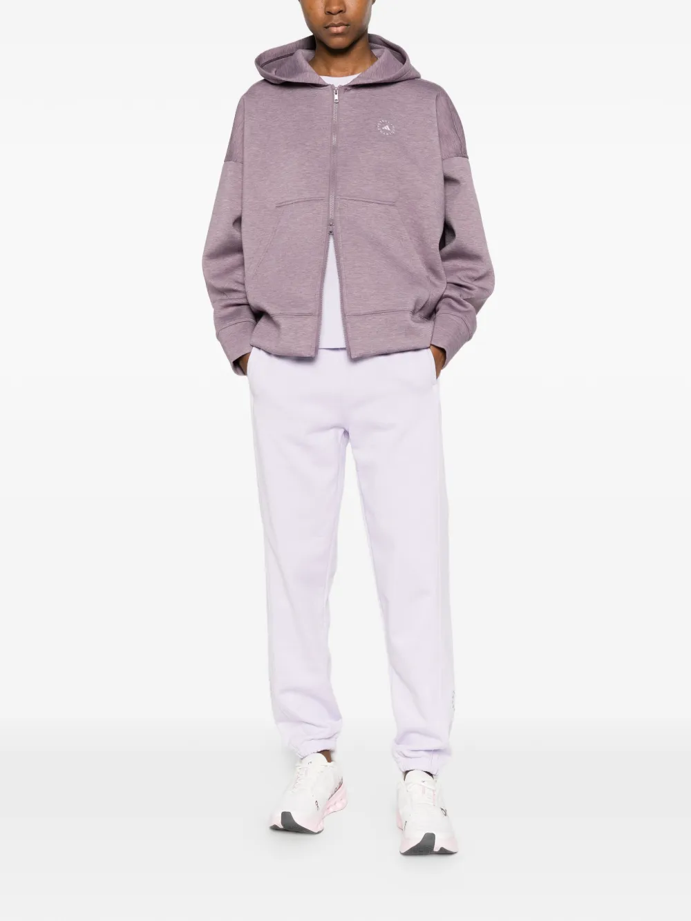 adidas by Stella McCartney Scuba hoodie met rits Paars
