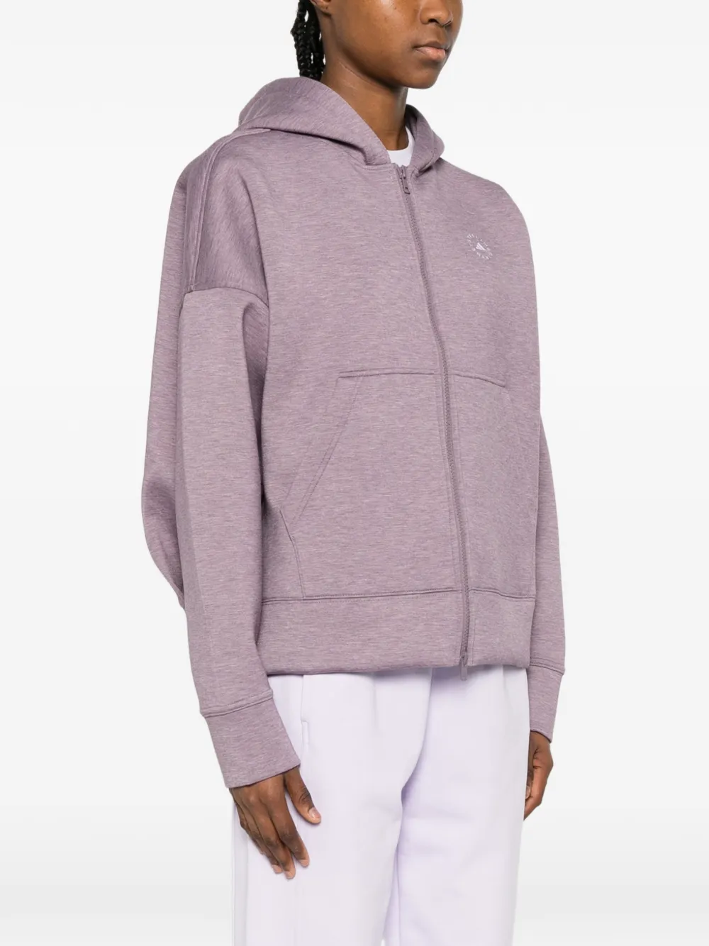 adidas by Stella McCartney Scuba hoodie met rits Paars