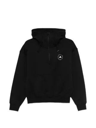 Adidas By Stella McCartney half-zip Hooded Sweatshirt | Black