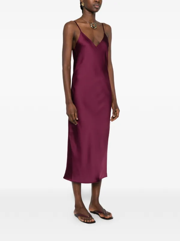 norma kamali midi dress Norma Kamali Cayla Halter Ruched Asymmetric Side-Drape Midi Dress