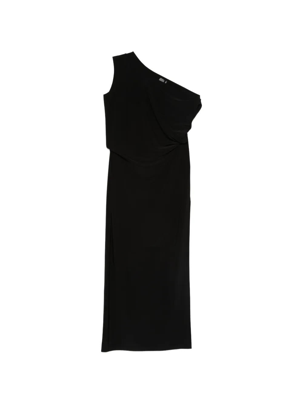 Norma Kamali one-shoulder draped maxi dress - Nero