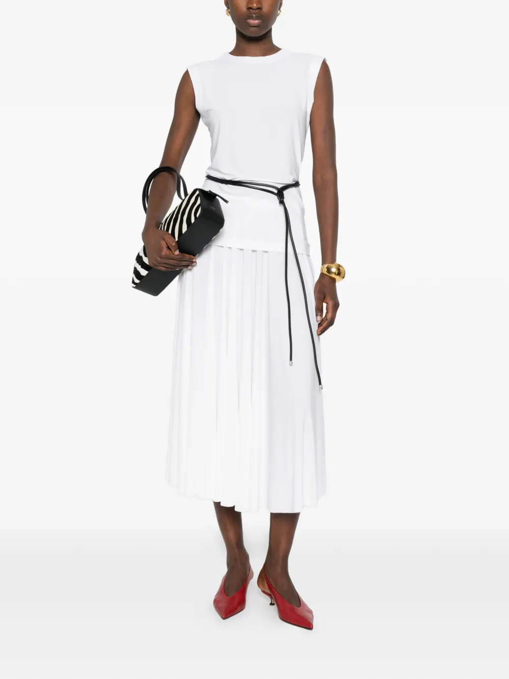  Norma Kamali Sleeveless Top - White 
