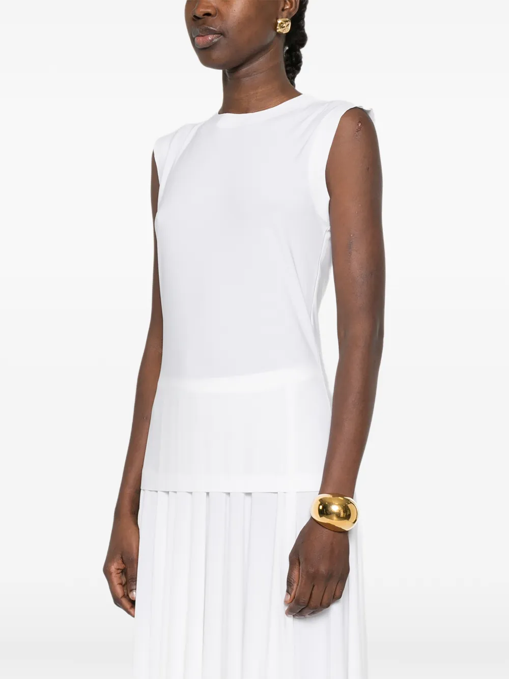 Norma Kamali Sleeveless Top - White 