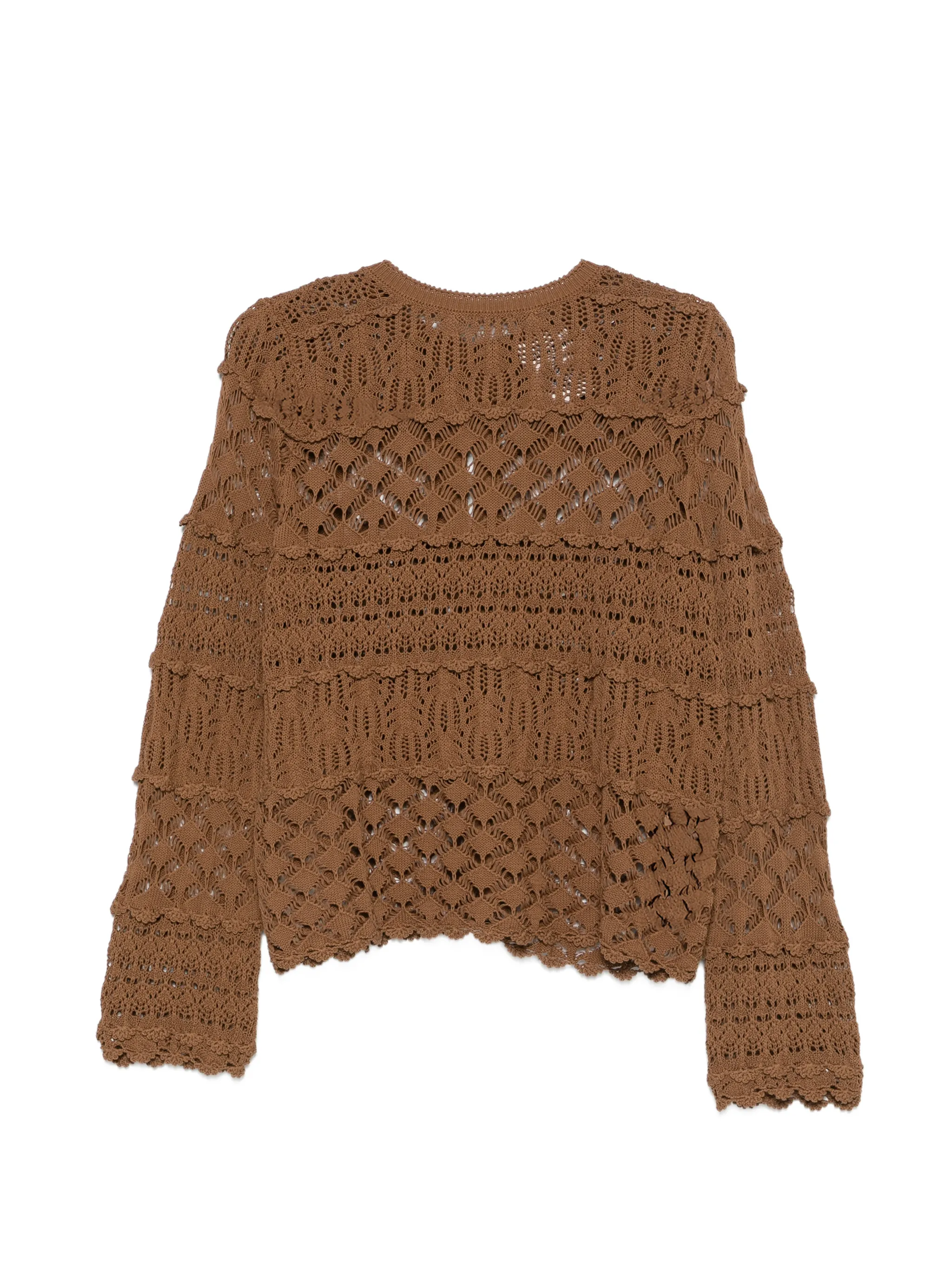 Semicouture crochet knit cardigan