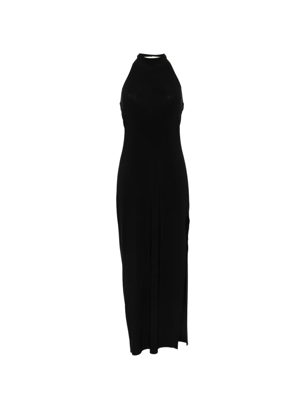 Norma Kamali halterneck maxi dress - Schwarz