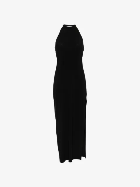 Norma Kamali vestido largo con cuello halter