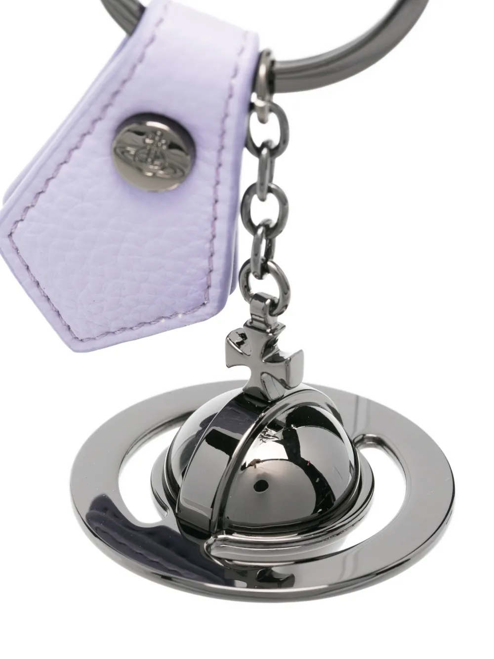 Vivienne Westwood 3D Orb lila sleutelhanger Zwart