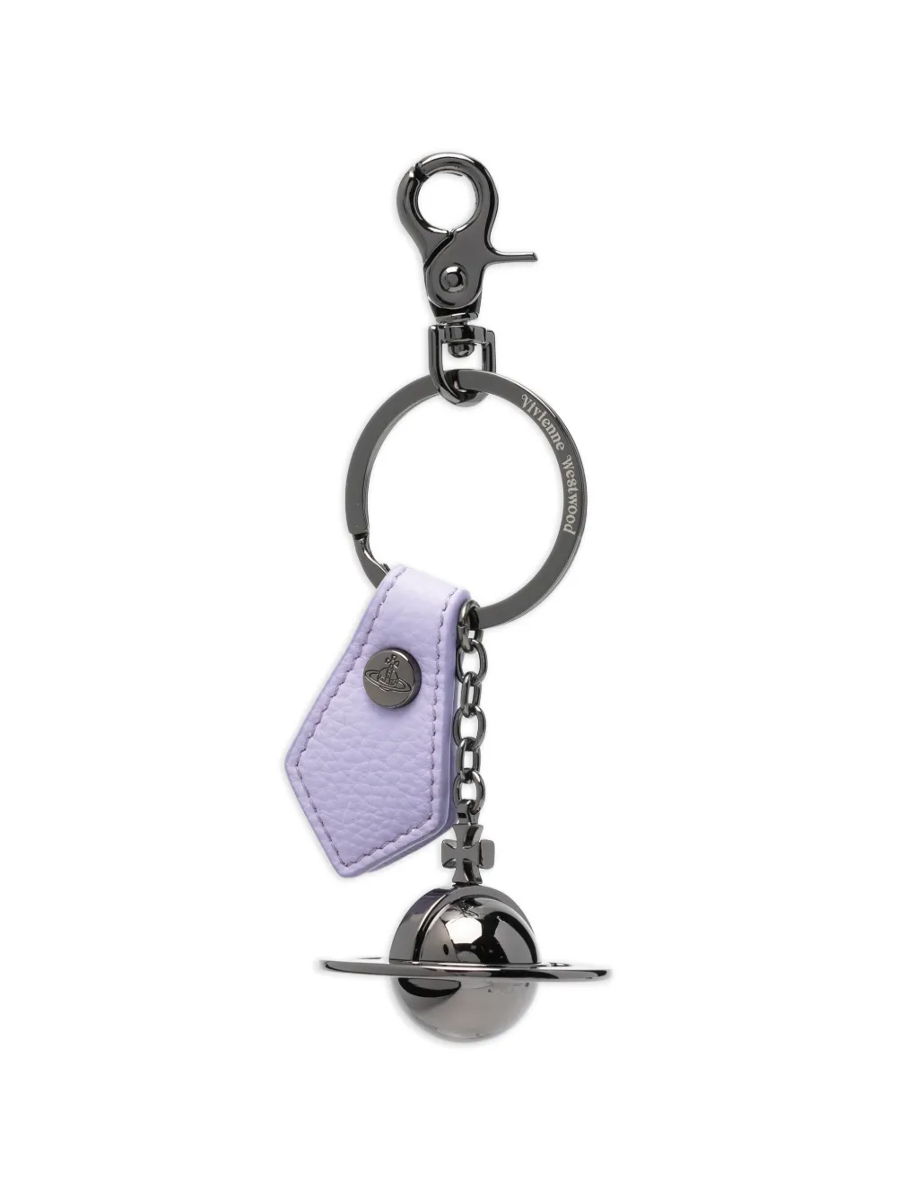 Vivienne Westwood 3D Orb lilac keyring - Nero