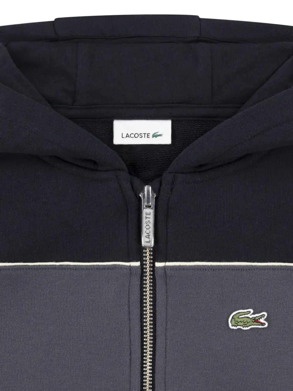  Lacoste Kids Logo Zip-up Hoodie - Blue 
