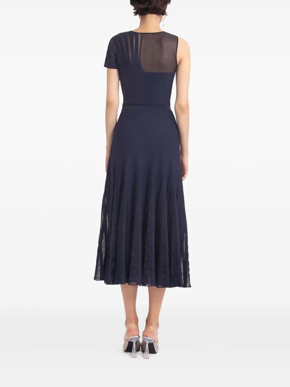 Gemy Maalouf Flared midi-jurk Blauw
