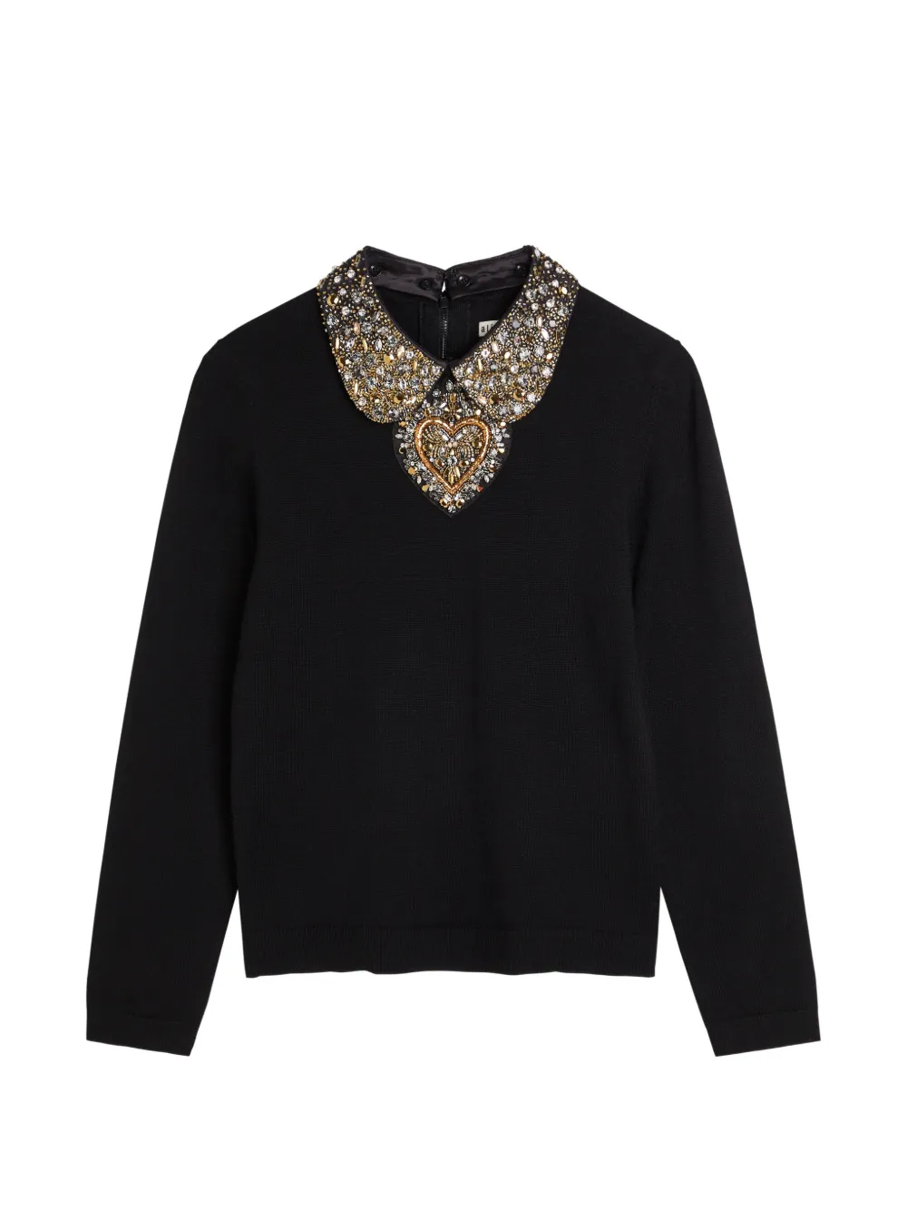 alice + olivia Porla embellished sweater - Nero