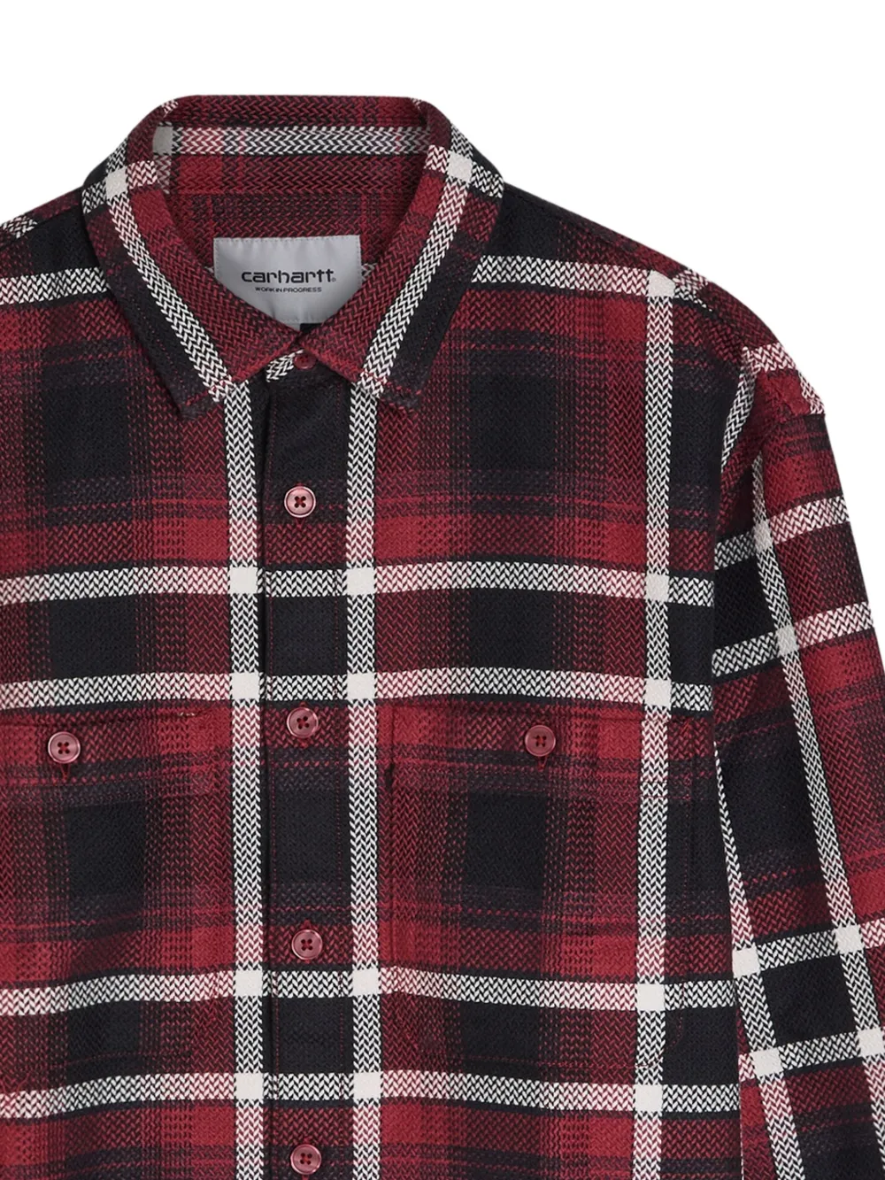  Carhartt Wip Buttoned Checked Shirt - Red 