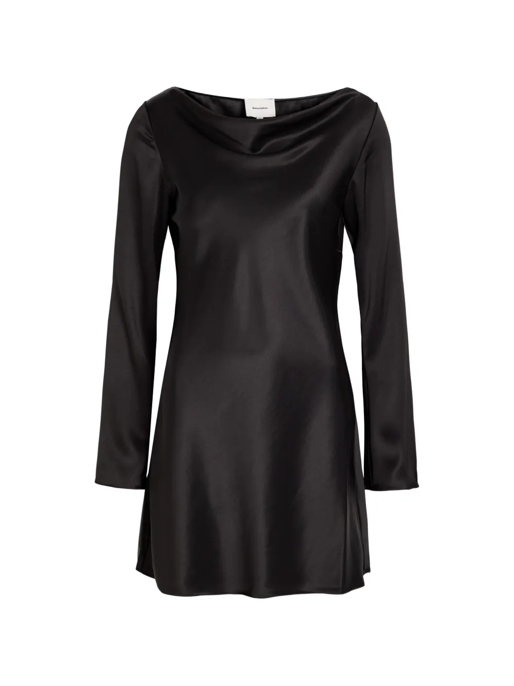 Reformation mini Pike satin dress - Nero