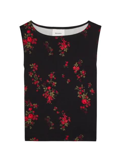 Reformation top Dusk con estampado floral